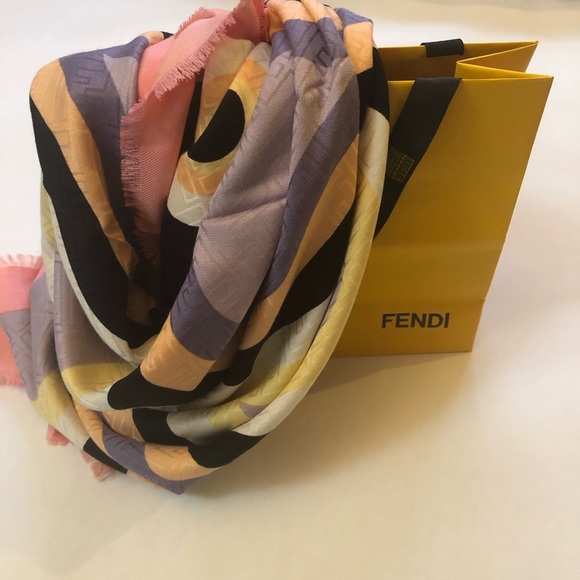 Fendi Accessories - Large Monster Square Scarf 🧣